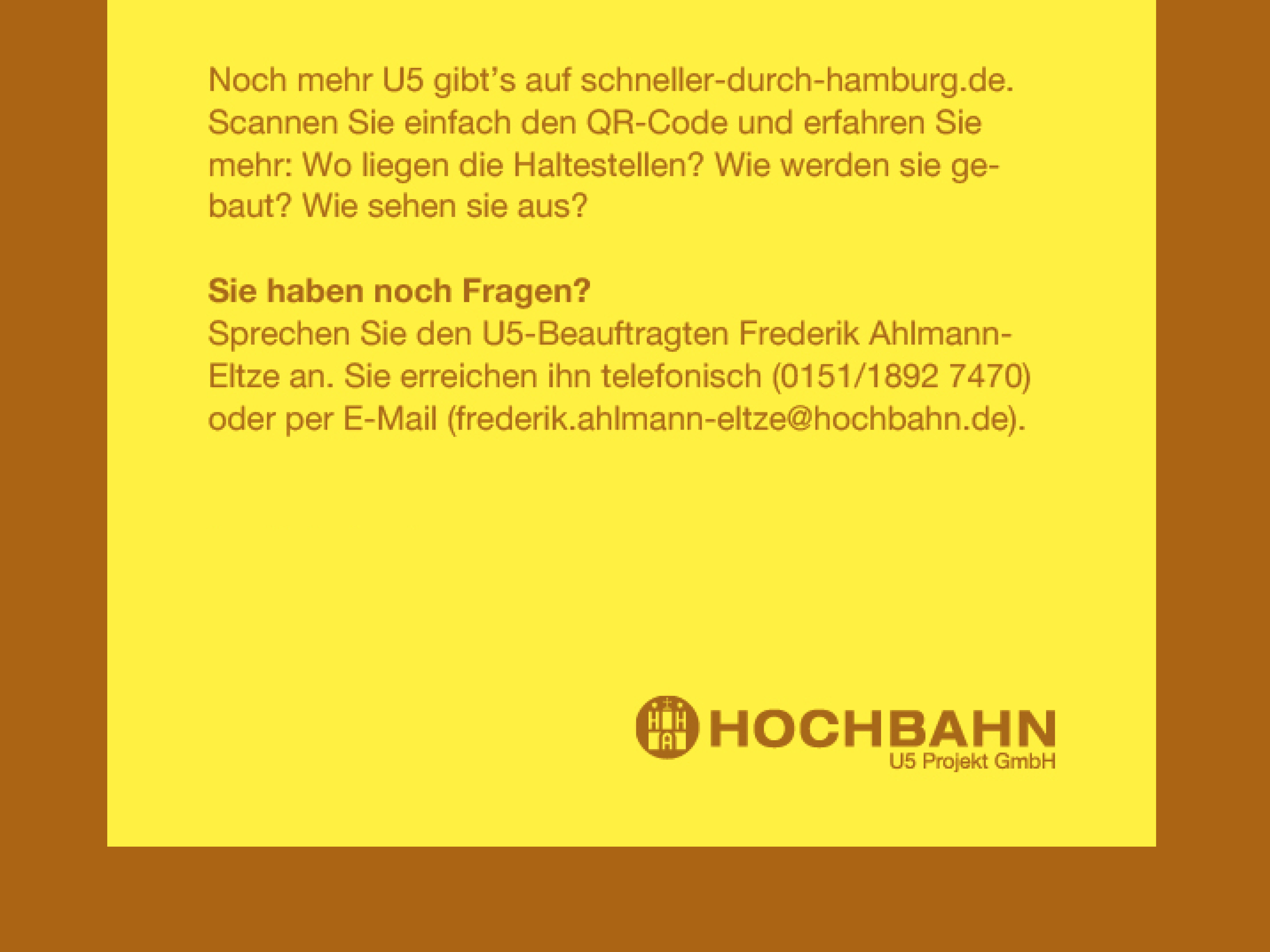 Hamburger Hochbahn U-Bahn Subway U5 U4 ÖPNV Nahverkehr Editorial Design