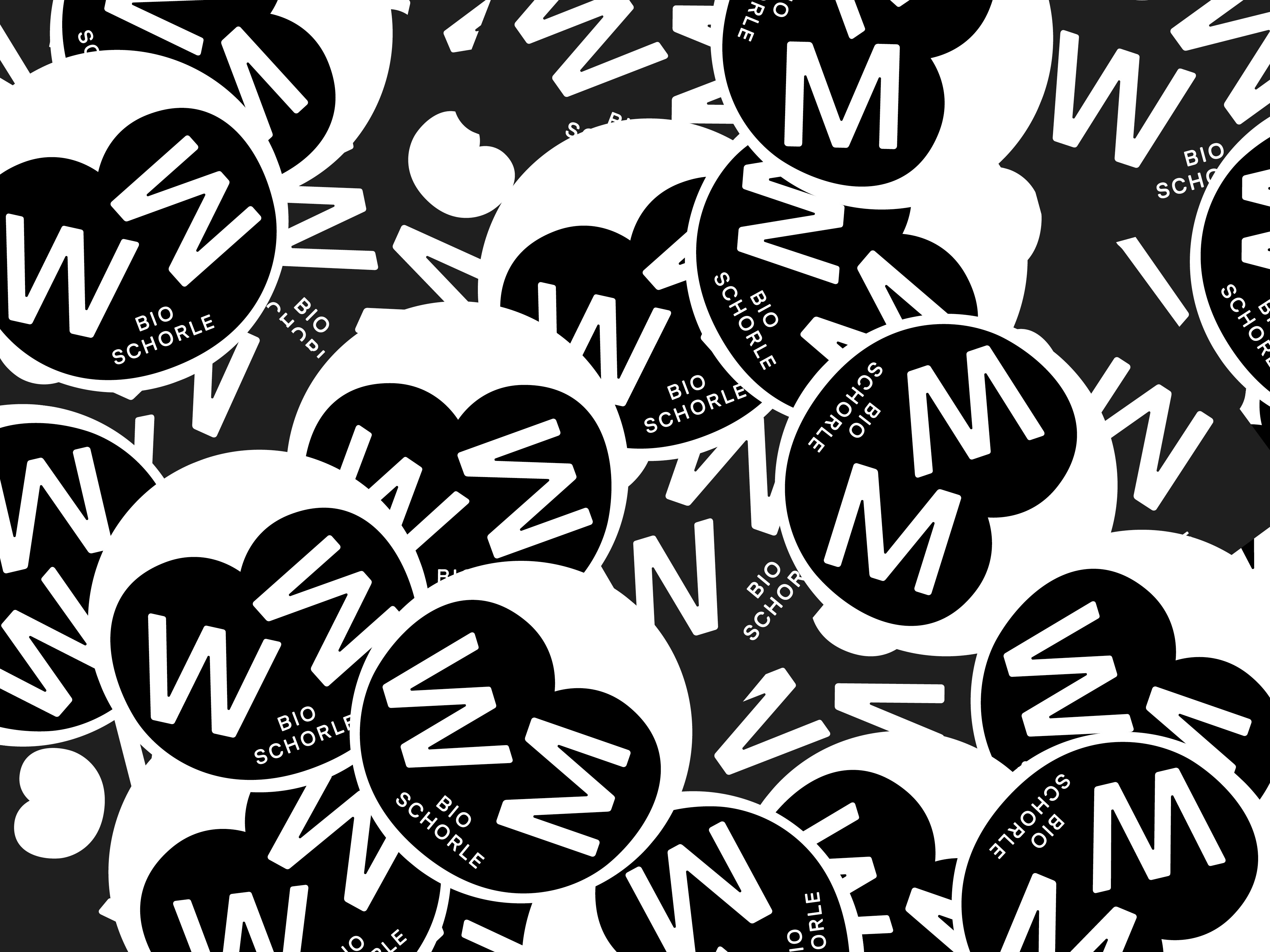 Apfelschorle Brand Design Black White Apfel Schorle Wasser